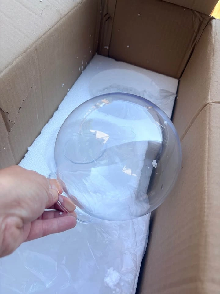 New - 3 Light Chrome Vanity Light with Clear Glass ball shades - photo 2