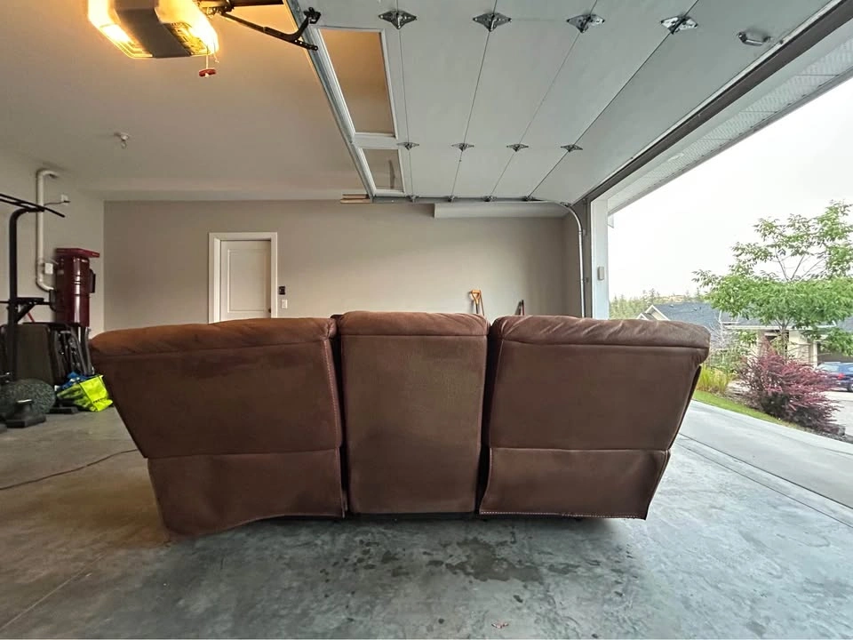Brown Manual Reclining Sofa - photo 4
