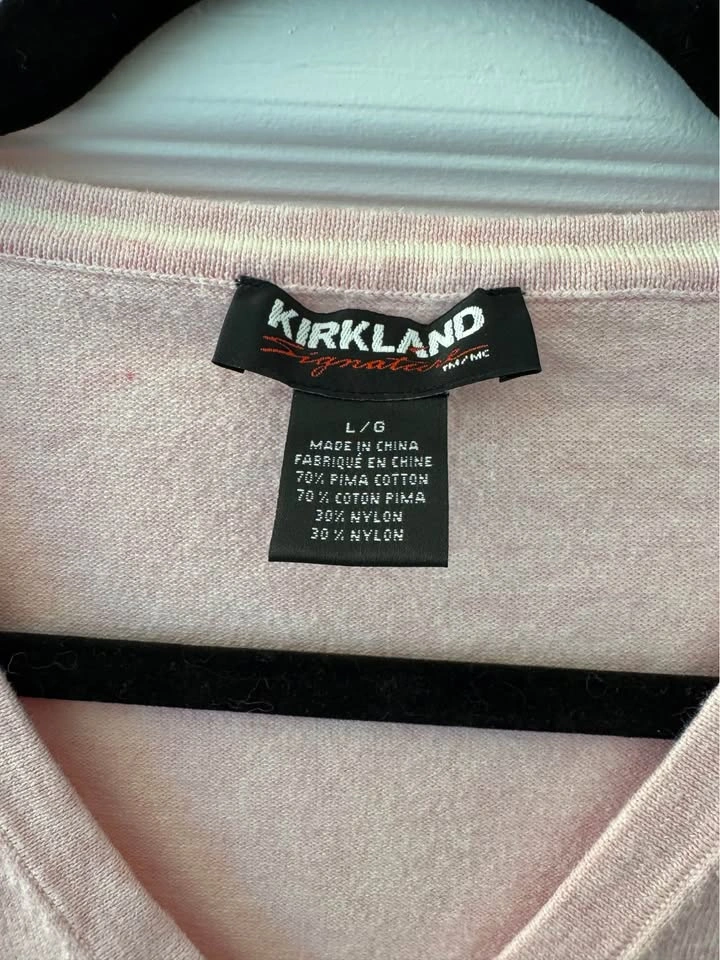 Kirkland Signature Pink V-Neck Sweater - photo 3