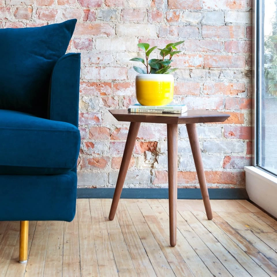 Gus Modern Metric End Table | Solid Black Walnut - photo 3