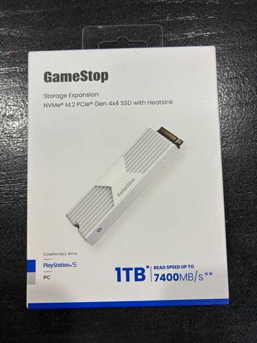 1TB NVMe M.2 PCIe Gen 4x4 SSD w/ Heatsink for PS5/PC 7400MB/s
