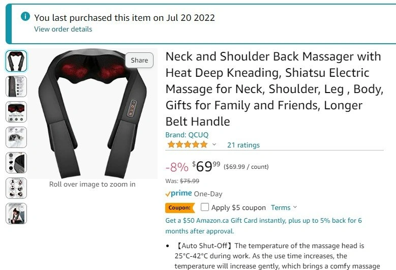 Neck, shoulder and body massager