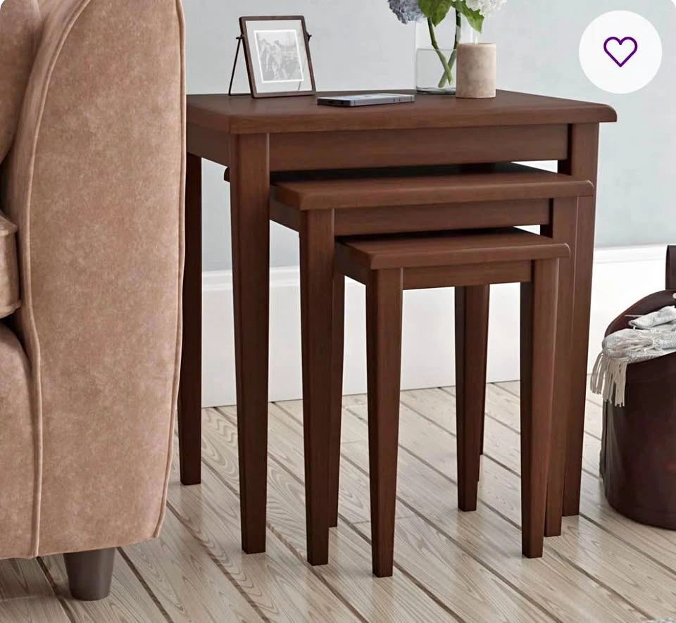 Brand new —Solid wood nesting tables