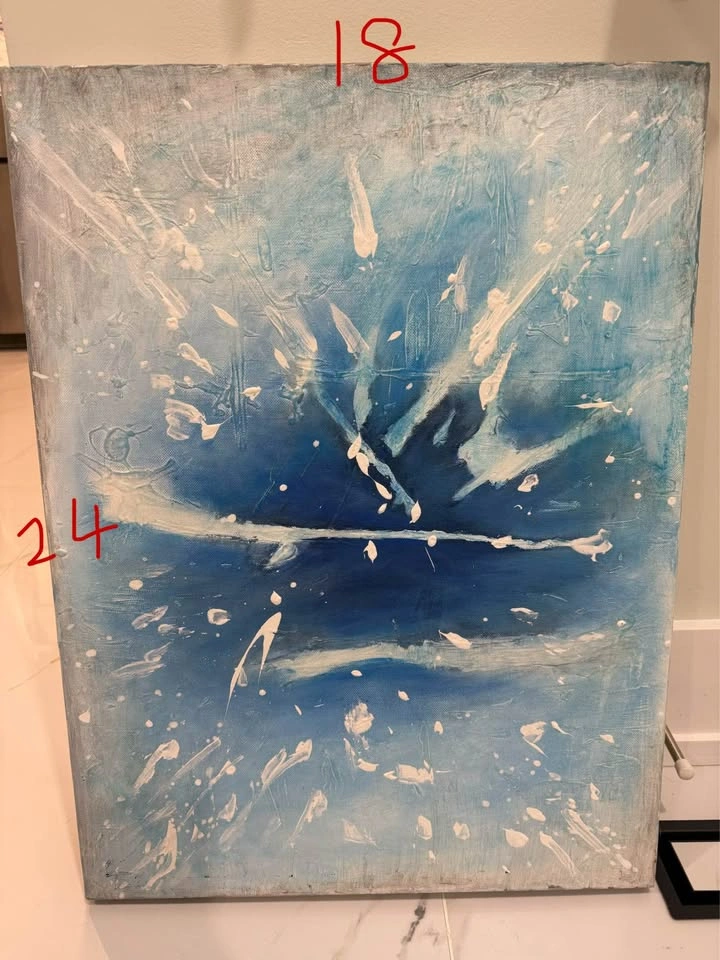 Tempête Bleu Oil Painting by Caleb James - photo 2