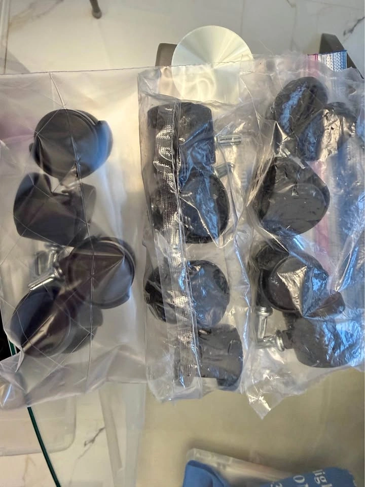3 Sets of Casters / Wheels – Black (Brand new)