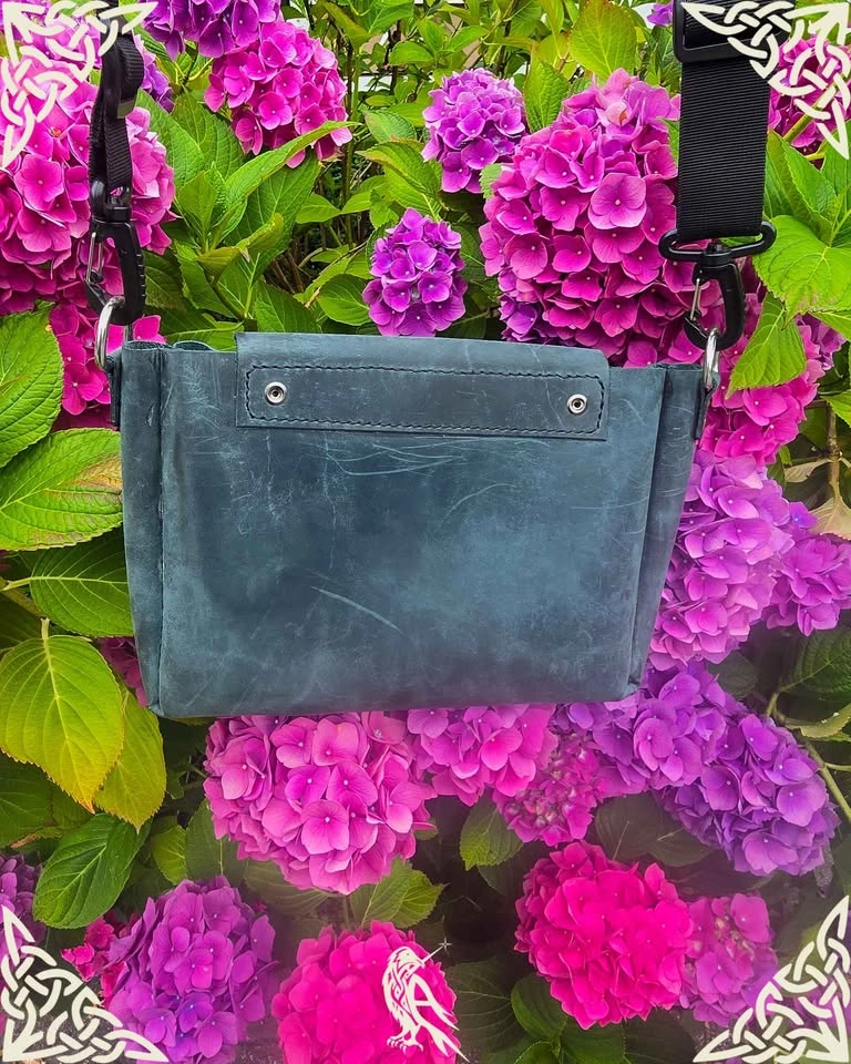 Leather purse bag, handmade - photo 3
