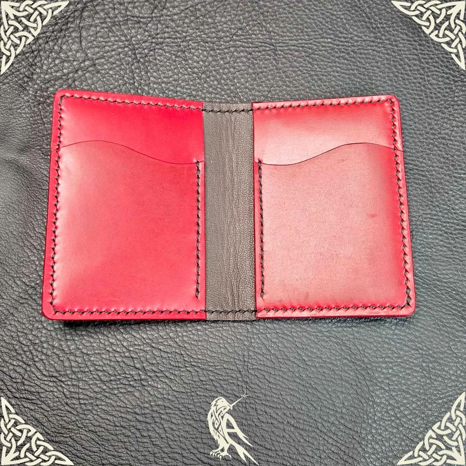 4 pocket wallet, handmade