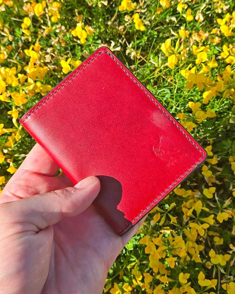 4 pocket wallet. Handmade.