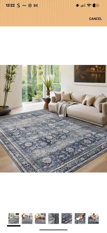Blue Jean Colored Persian Rugs (Various Sizes) - photo 2