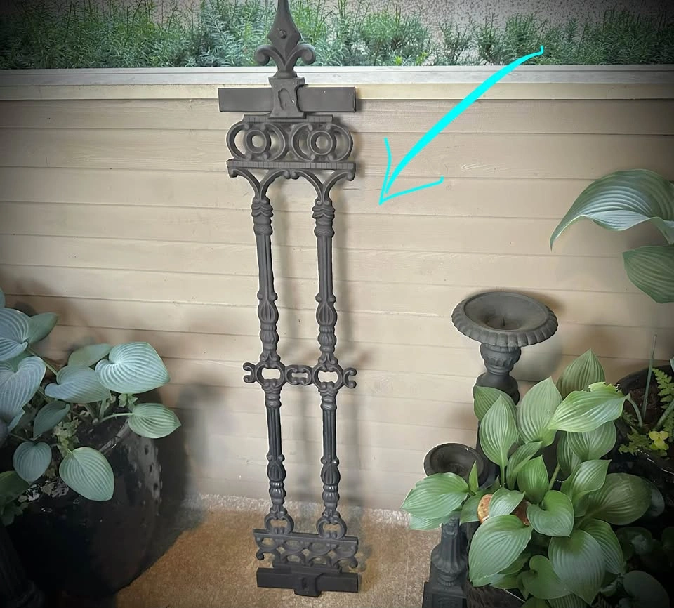 Vintage Cast Iron Decorative Fence Post