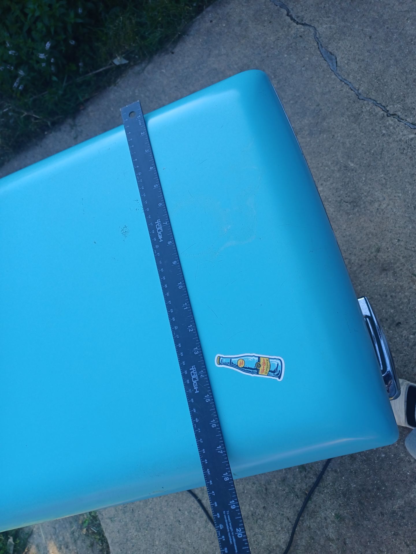 Galanz small refrigerator blue solid working condition - photo 3