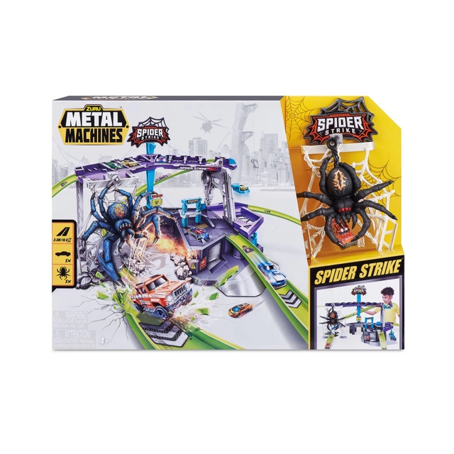 X-Shot Metal Machines Spider Strike Car Set, Children Ages 4+