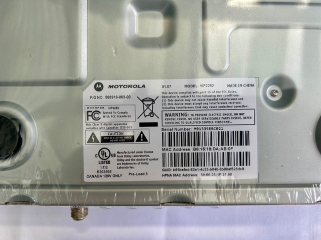 Motorola Bell PVR VIP2262 - photo 4