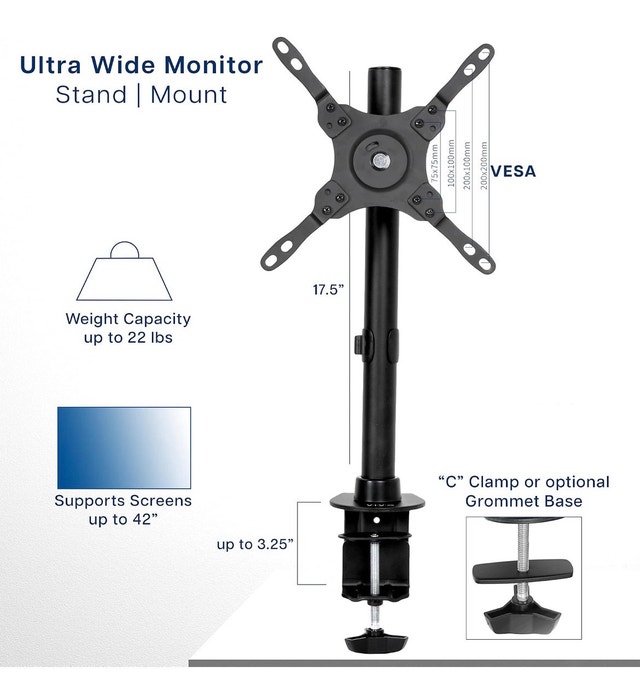 VIVO Single Monitor Desk Mount - photo 2