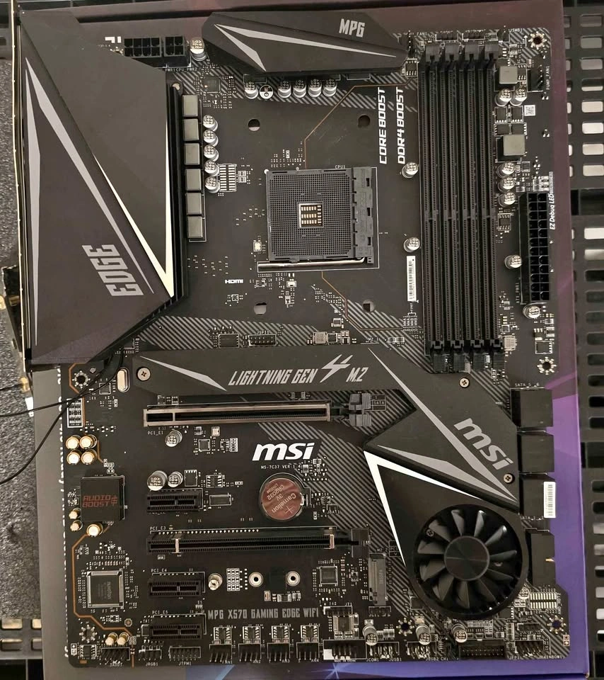 MSI MPG X570 GAMING EDGE WIFI Motherboard + WIFI 6 ADD-ON
