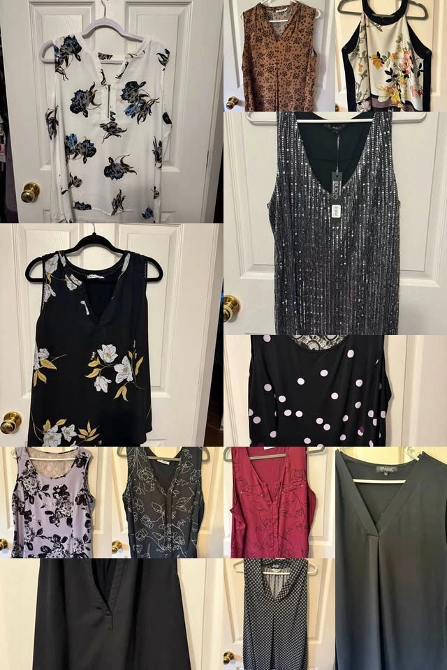 XL Ladies Sleeveless Blouses