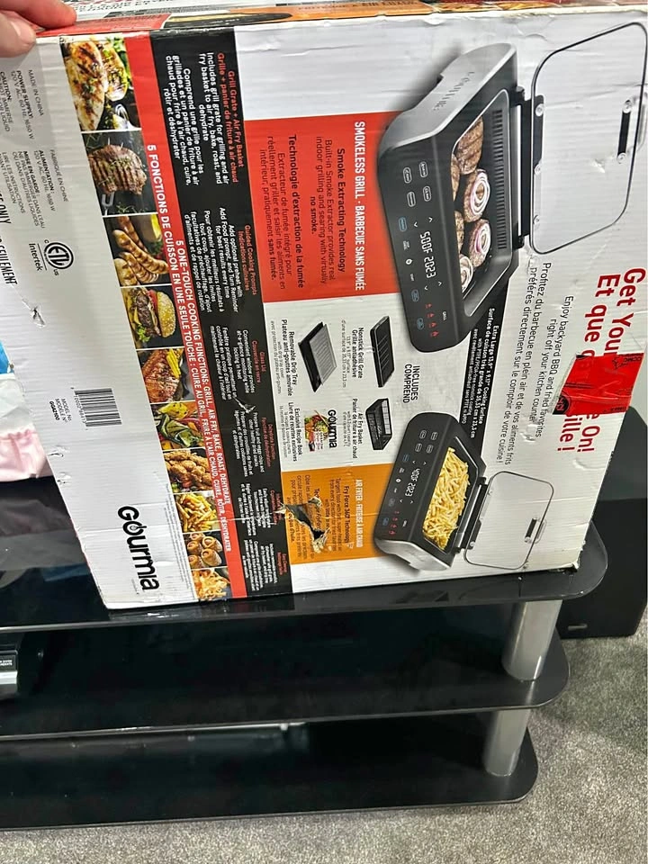Gourmia smokeless grill and air fryer