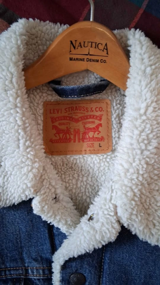 Levi's Sherpa Denim Jacket Size L - photo 2