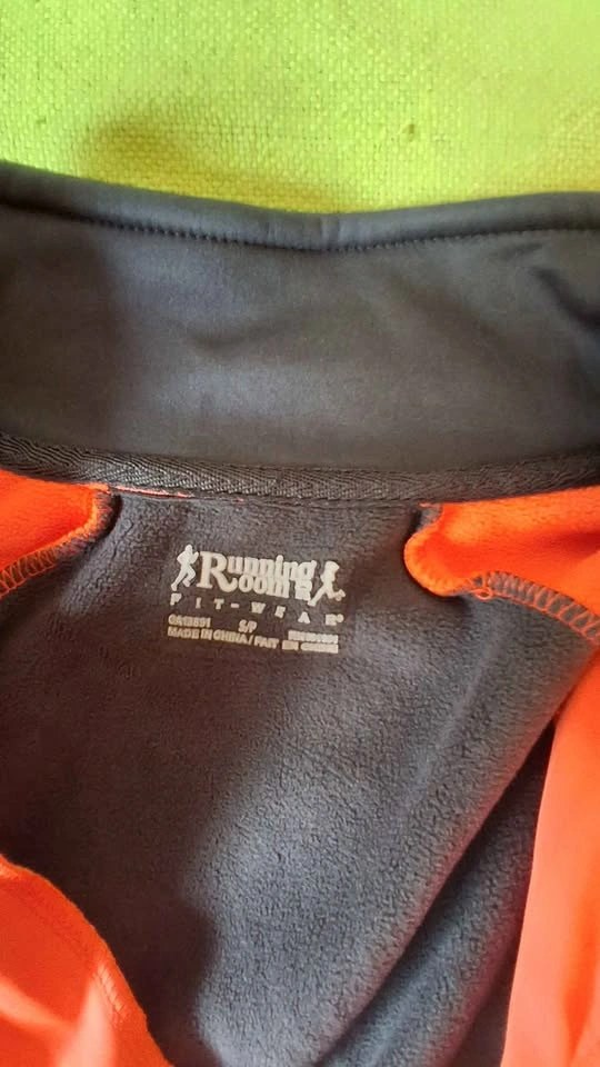 Running Room Orange Black Full-Zip Jacket Small - photo 3