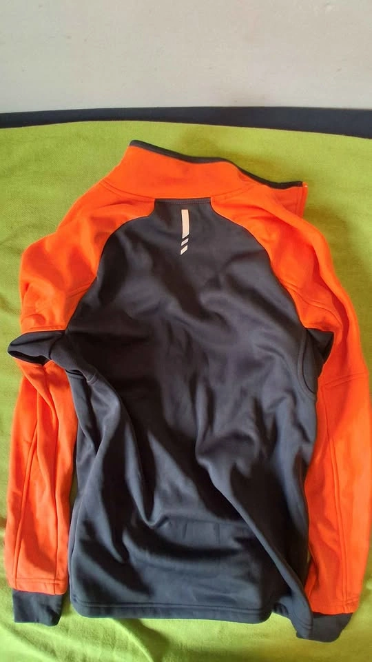 Running Room Orange Black Full-Zip Jacket Small - photo 4