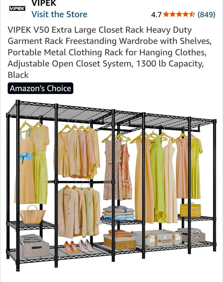Sturdy clothing rack