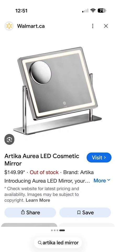Artika Aurea LED Cosmetic Mirror