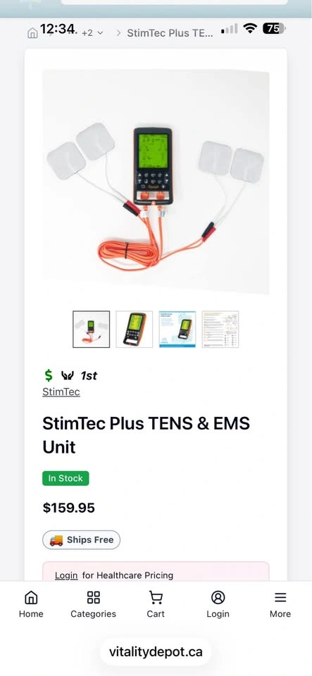 StimTec Plus TENS & EMS Unit - photo 2