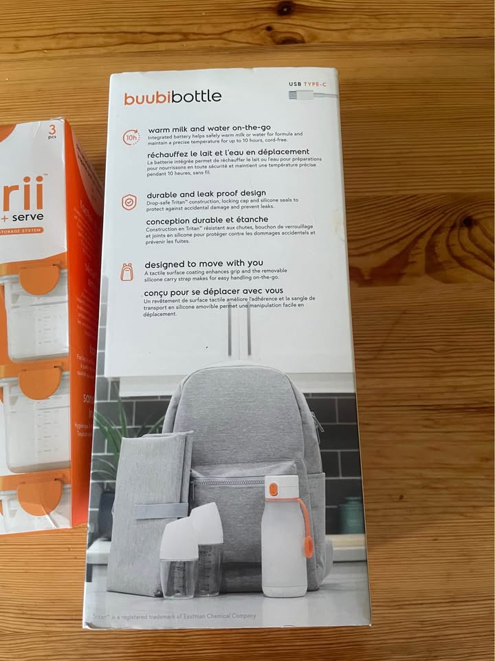 BNIB Quark buubibottle and quark storii cooling containers - photo 4
