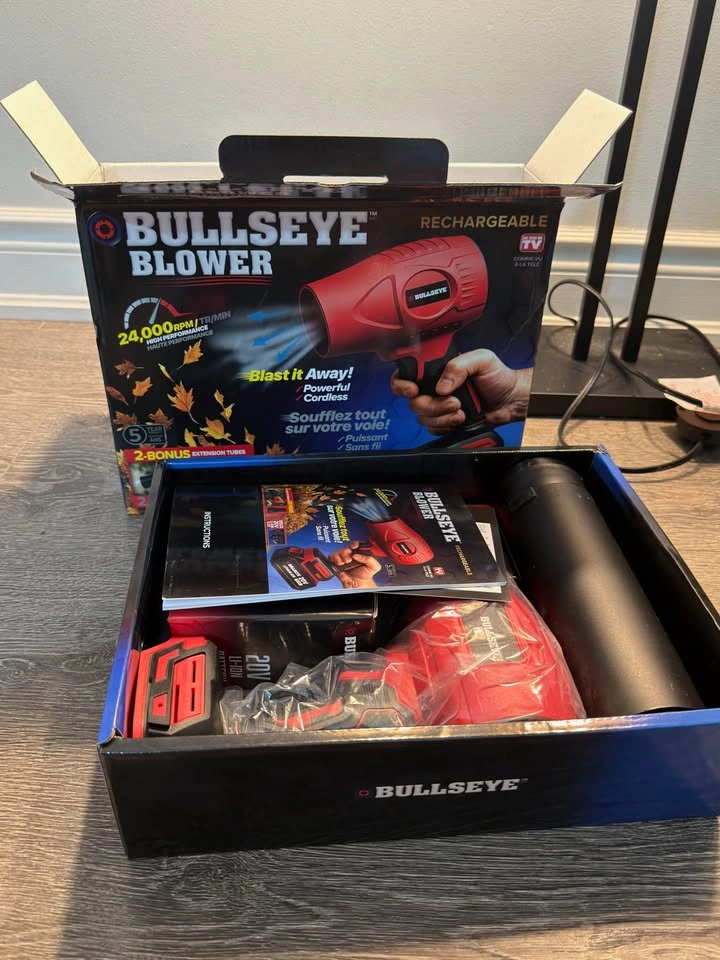 Bullseye Blower Rechargeable Cordless Leaf Dust Air Blaster - photo 3
