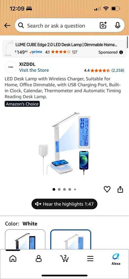 XIZDDL LED Desk Lamp