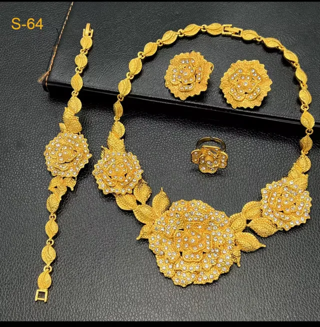 ANIID Jewelry Set 24k gold plated image indicator(6)