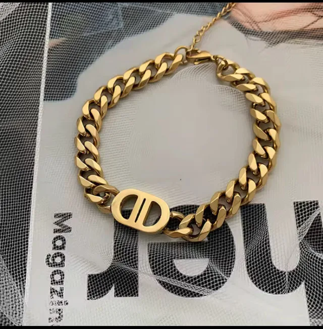 18k gold plated stainless steel bracelet image indicator(4)