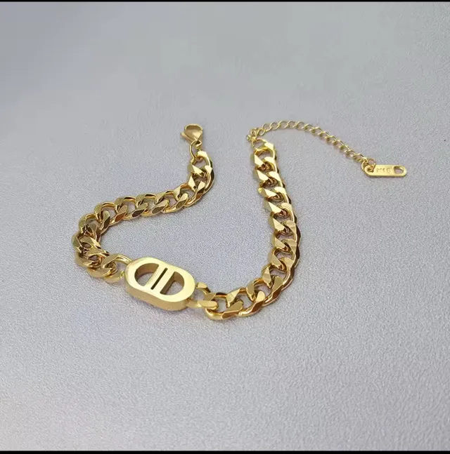 18k gold plated stainless steel bracelet image indicator(5)