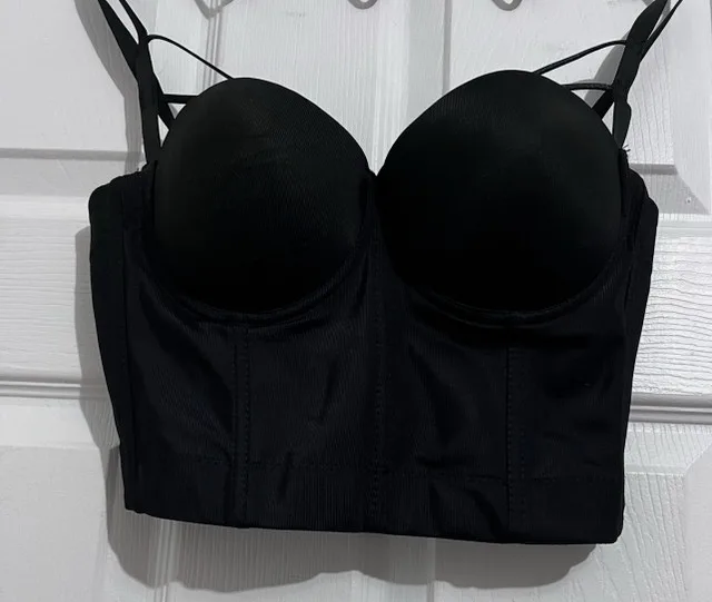 Classic Black Women's Bustier Bra thumbnail