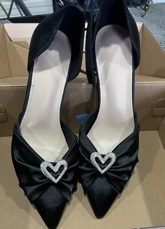 Azry black Heels new condition size 8 thumbnail