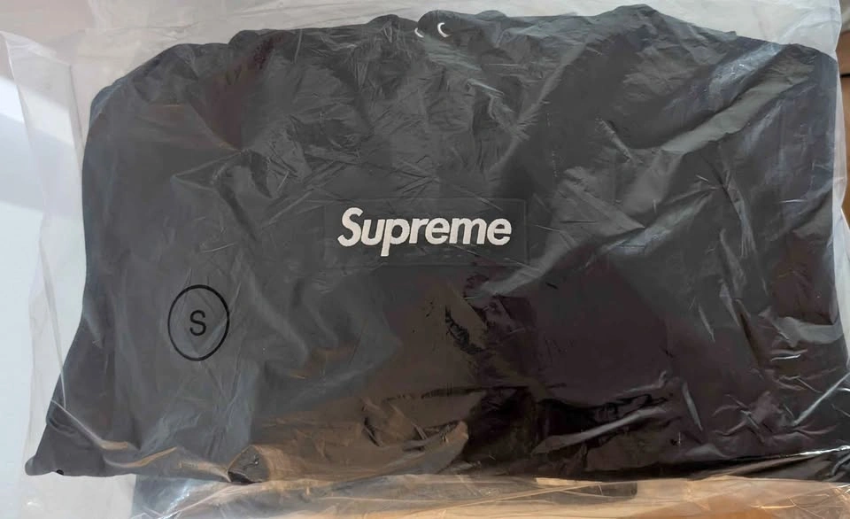 Authentic Small Supreme Black Box Logo FW25 Hoodie
