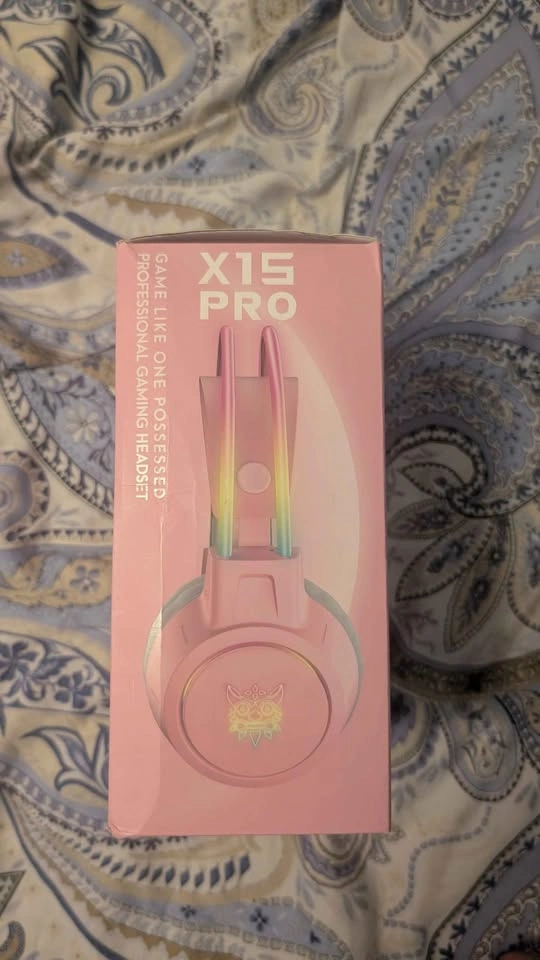 New ONITOON Gaming Headset with Removable Cat Ears, RGB - photo 3