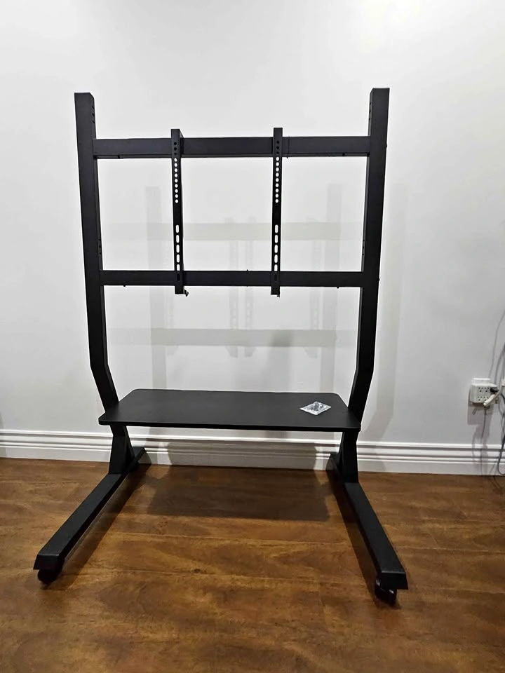 Steel TV Stand with Wheels