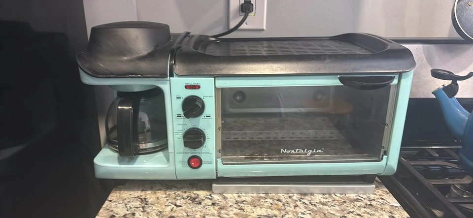3 In 1 toaster oven, coffee maker, stove top griddle - photo 2