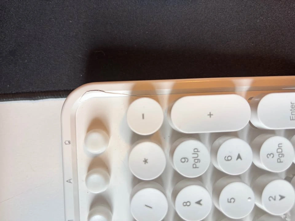 Keyboard and mouse white - photo 4