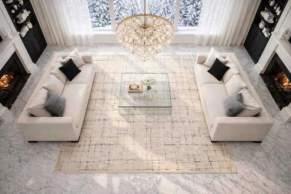 5×7 MODERN BEIGE AREA RUG WASHABLE BRAND NEW - photo 2