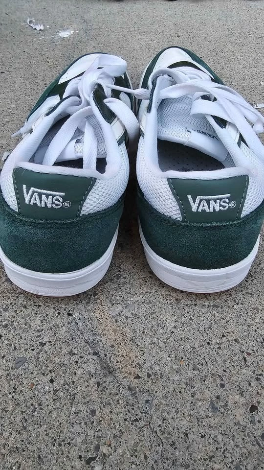 Vans Lowland CC Pine Green White ComfyCush Skate Shoes Men 8 Wom - photo 3