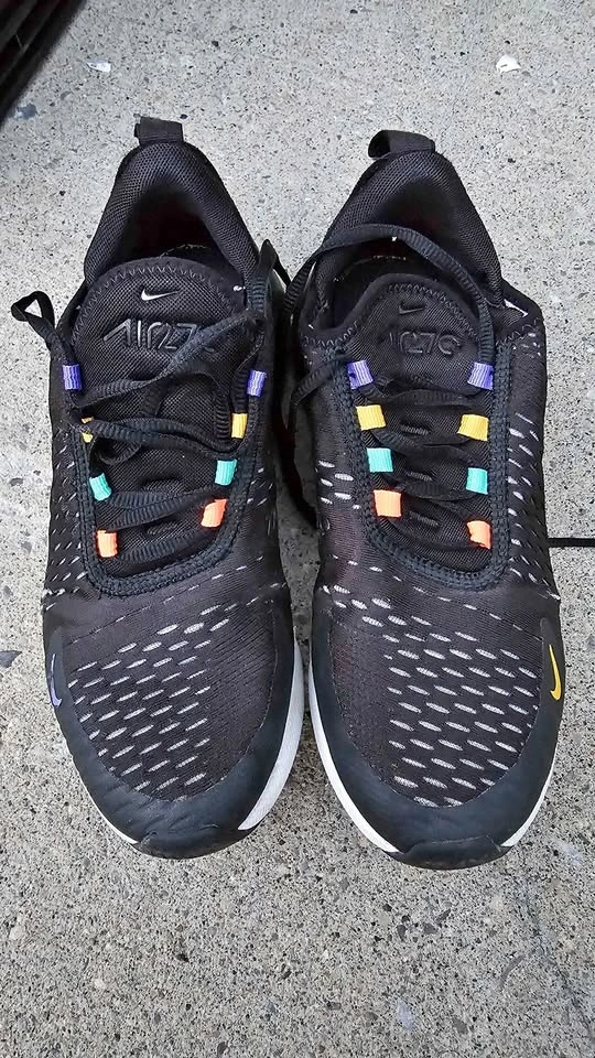 Nike Air Max 270 Black Flash Crimson Multicolor Women's 8