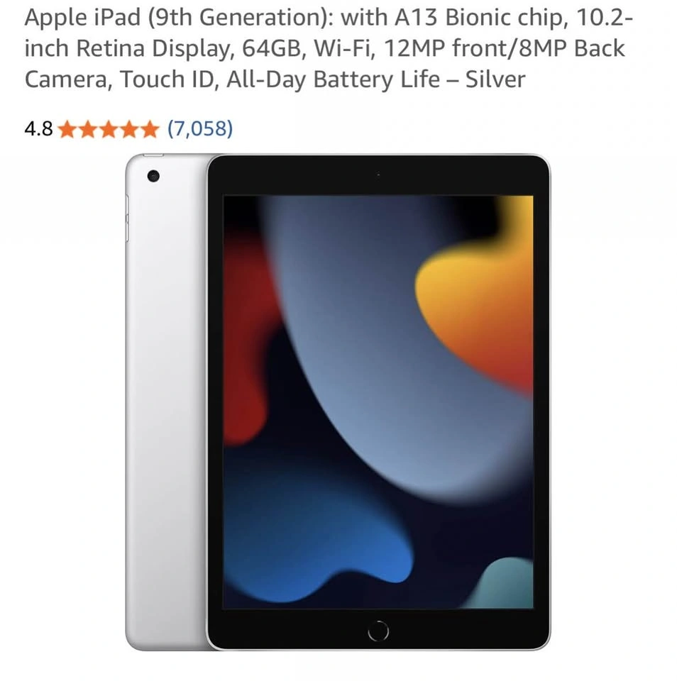 Apple iPad (9th Generation) 64GB Wi-Fi - photo 3