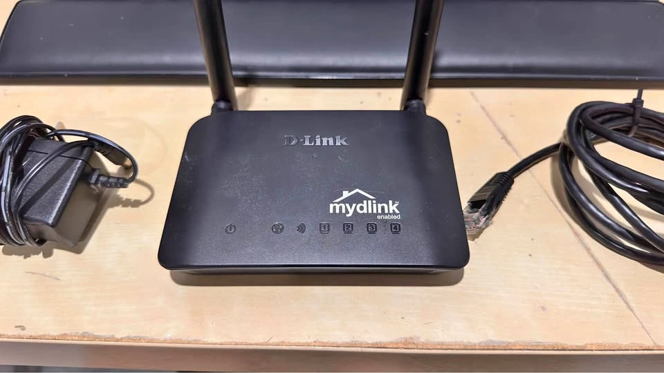D-Link Wi-Fi Router with Power Adapter & Ethernet Cable
