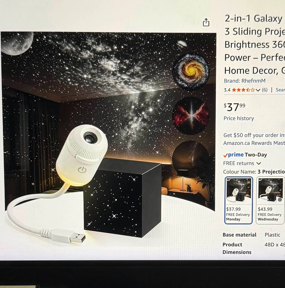 NEW Mini Ceiling Projector / Night Lamp - photo 3