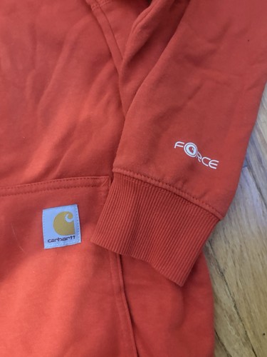 Carhartt Force Relaxed Fit Red Pullover Fleece Hoodie M - photo 2