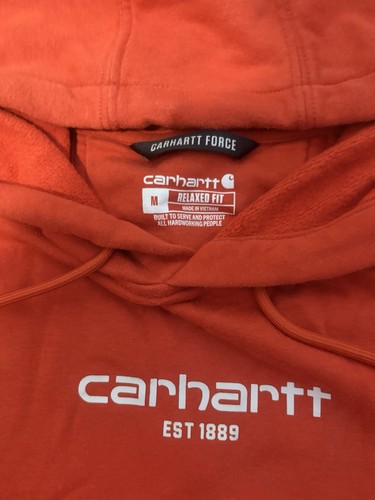 Carhartt Force Relaxed Fit Red Pullover Fleece Hoodie M - photo 3