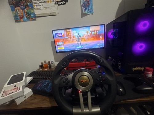 PXN V3 Pro Racing Car Gaming Steering Wheel w/Pedals