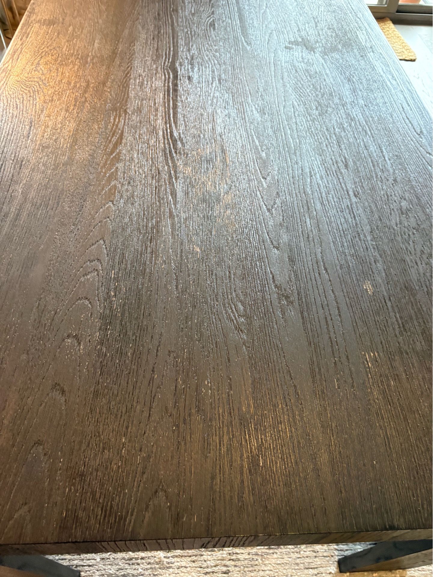 Restoration Hardware 72” Black Oak Parsons Dining Table - photo 5